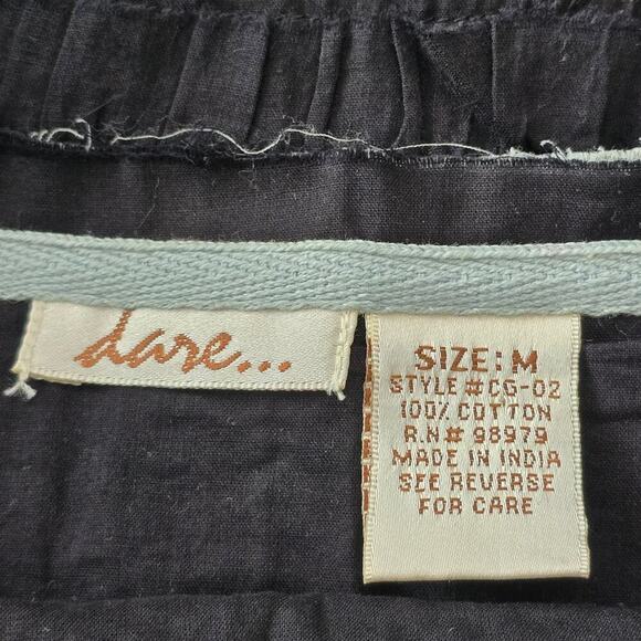 Women's Boho Maxi Skirt Black Silver Sequin Ruffle Raw Hem Size M Made in India - Picture 6 of 8